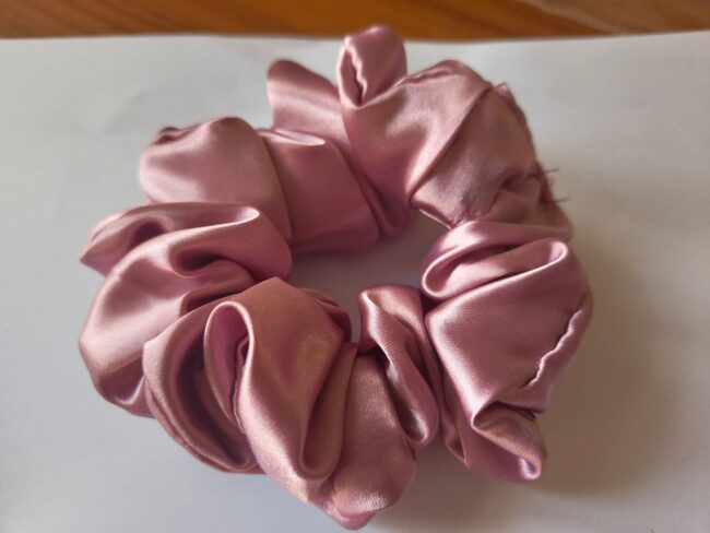 Classic Satin Silk Scrunchies for Women and Girls(Pack of 4) - Image 5
