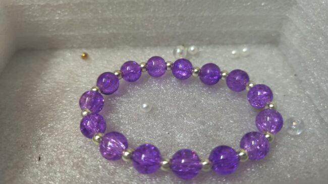 Multicolor Crystal Bead Bracelet(Pack of 2) - Image 4