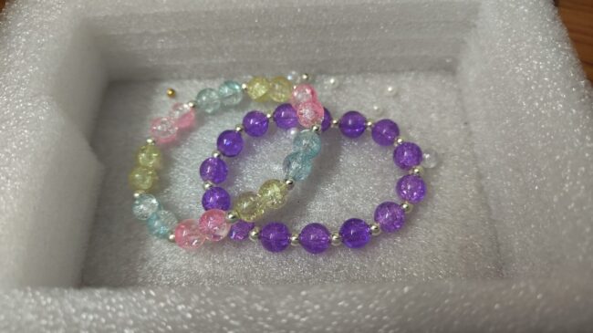Multicolor Crystal Bead Bracelet(Pack of 2)