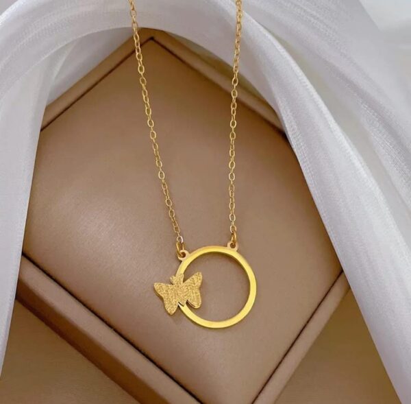 Golden Butterfly Harmony Pendant