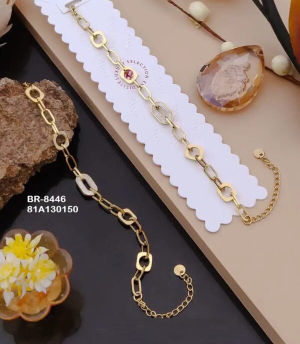 The "Twin Harmony" Anti-Tarnish Bracelet – Double Layer 18K Gold Plated Chain