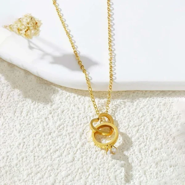 Gold Plated Stainless Steel Anti Tarnish Heart Pendant for Women
