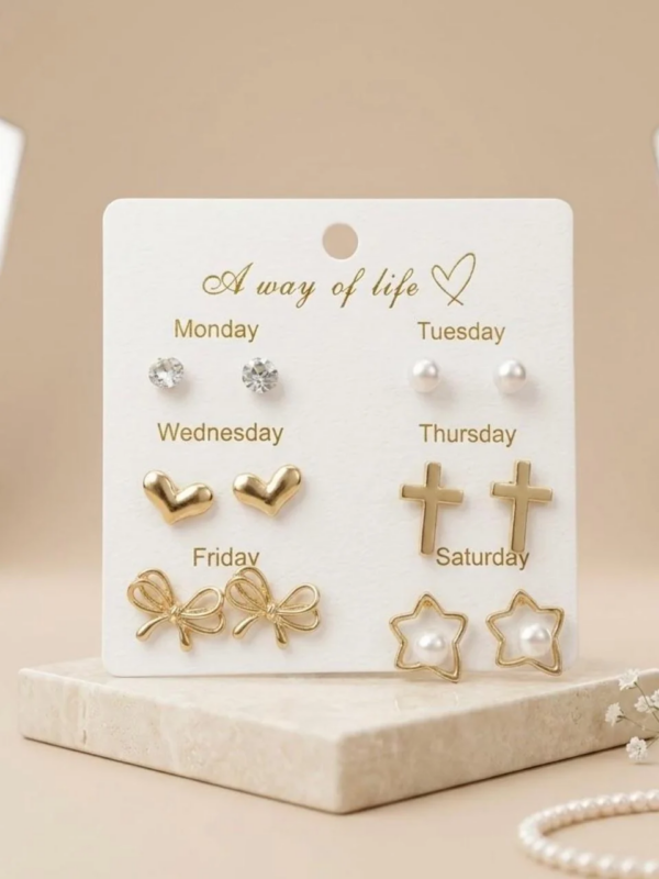 A Week of Life – 7 Days Stylish Earring Set